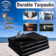 【Free Gift】Black Tarpaulin heavy duty 2x3m 3x4m 3x5m Thickened edging Outdoor Tarpaulin Multipurpose