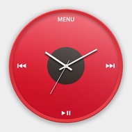 iPod U2 台灣製30CM辦公居家時尚極簡靜音掃描掛鐘 017