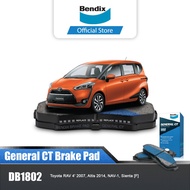 Bendix Front Brake Pads for Toyota Sienta - GCT DB1802