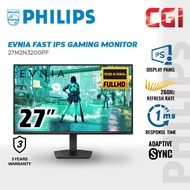 Philips 27" Evnia 27M2N3200PF Gaming Monitor (FHD | HDR | Fast IPS | Adaptive Sync | 260Hz | 0.3ms)