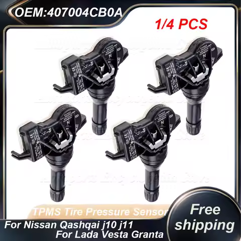 1/4PCS 407004CB0A 407004CB0B Tire Pressure Sensor For Nissan Qashqai j10 j11 X Trail NV200 Leaf Juke