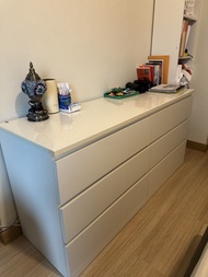 IKEA MALM 6-drawer dresser white