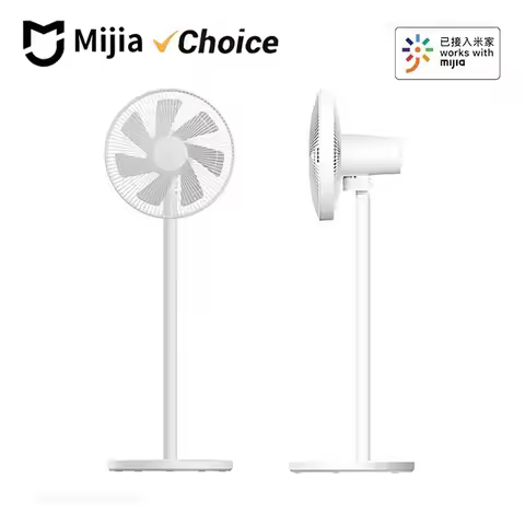 Mijia Floor Fan,7 Blade,Adjustable Wide-angle 90°,Home Fan for Living Room,Support MI HOME APP Wired