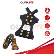 10 Studs Anti-Skid Ice Gripper Spike Winter Climbing Anti-Slip Snow Spike Grips Cleats Over Shoes Co
