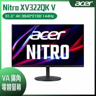 【10週年慶10%回饋】ACER 宏碁 Nitro XV322QK V 電競螢幕(32型/4K/HDMI/144Hz/VA)