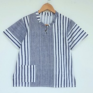เสื้อคอจีน ผู้หญิง เสื้อผ้าฝ้ายแท้ ฟอกนุ่ม ใส่สบาย ไม่ร้อน
