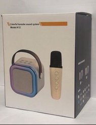 彩色卡拉OK音響系統 K12 無線咪高峰藍牙喇叭（附贈USB充電線）