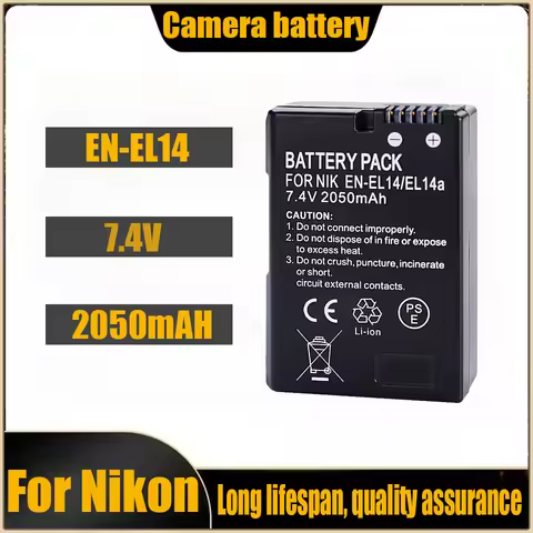 EN-EL14/A battery for Nikon camera D3200 D3400 D5100 D5200 D5400 D5600