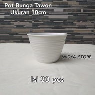 [Dijual] Pot bunga plastik lusinan murah ukuran 10 cm isi 30pcs pot