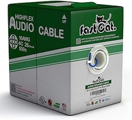 fast Cat. 16/4 26 Stranded Speaker Wire 16 AWG/Gauge 4 Conductor - PVC Jacket - UL Listed & (CMR-CL3