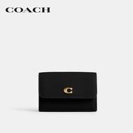 COACH กระเป๋าสตางค์รุ่น Mini Trifold Wallet สีดำ CM437 B4/BK