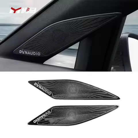 Horn Cover Trim Car Accessories car A-pillar steel Metal Mesh Speaker Grille Mesh Cover For vw golf 