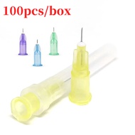 100 pieces/beauty microneedles 25g 27g 29g 30g 31g 32g 33g 34g 36g small sharp 4mm/6mm/8mm/13mm/1.5m