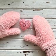 手套鉤針圖案 PDF、毛皮手套、數字即時下載、視頻教程