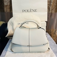 POLENE 白色手提、肩背、斜背、多用包