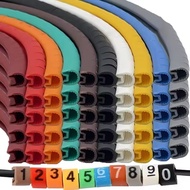 30-10Sets Colorful Cable Marking Label - PVC Line Marker - 0 to 9 Number - M0 M1 M2 - Cable Sleeves 