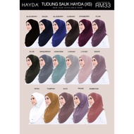 (Q) READY STOK 🔥🔥 TUDUNG SAUK HAYDA (SIZE XS & S)