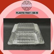 GB 16 BENXON BX148L Plastic Tray With Lock {50pcs} / Disposable Clear Food Box / Bekas Kuih