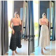 Korean style skirt flower pleated skirt/ Small floral skirt/ Korean flower skirt/ Long skirt Pattern