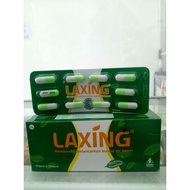 LAXING box isi 10 strip Pelancar bab/Obat Pencahar/pelangsing perut