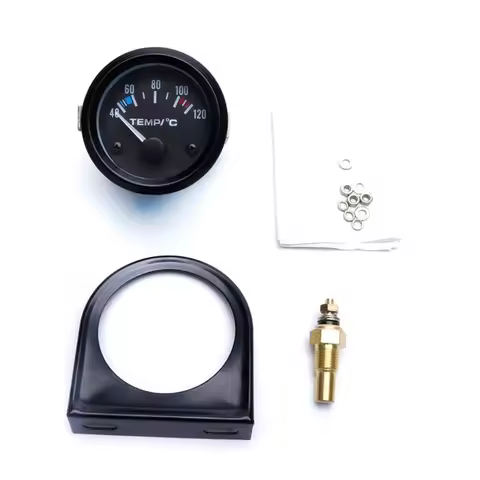 G7NA 2" 52mm Black Car Auto Digital LED Water Temp Temperature Gauge 40-120℃ New