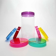 1 L Tube Jar Pet Lidnatural Plastic Jar/ Jar/ Cookie Jar/ Eid Jar/ 1 L Jar/