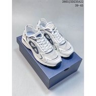 DIOR B30 Countdown White Navy Blue Mesh Retro Daddy Shoes Beige Light Thin Mesh Navy Blue Three-Dime