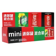 可口可乐（Coca-Cola）零度 Zero 可乐+雪碧迷你罐 碳酸汽水饮料 200ml*24罐 整箱装
