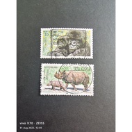 GE133 Germany 2001 endangered animals 2v complete used