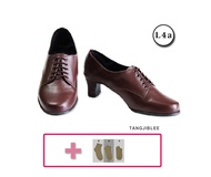 L4a รองเท้าครูลูกเสือ ผู้หญิง มีส้น