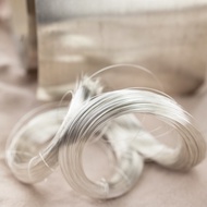 [Fpym] สายเงิน S9999อุปกรณ์ทำมือ DIY วัสดุลวดคดเคี้ยวสเตอร์ลิงไหมแท้1เมตรสายเงินสเตอร์ลิง999แท้