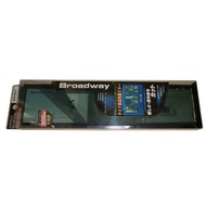 BW126-F  Broadway Blue Mirror 300mm Flat