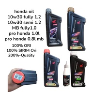 HONDA MOTORCYCLE ENGINE OIL 10W30 FULLY/SEMI /SCOOTER FULLY /PRO HONDA 10W30 4T/AT 1.2L.1.0L.0.8L