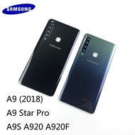 สำหรับ Samsung Galaxy A9 2018 A9 Star Pro A9S A920 A920F ฝาหลังกระจกด้านหลัง + ฝาครอบเลนส์กล้อง