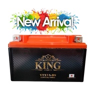 【READY STOCK】OTOBAI MOTORSPORT KING MOTORCYCLE BATTERY BATERI KING YTX7A-BS SYM VF3i 185 / JETZ 125 