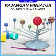 DIY Miniature Display Solar System 9 Planets Solar System Planetary - 2135
