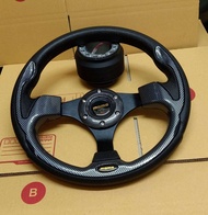 พวงมาลัยแต่ง วง 12 นิ้ว พร้อมดอตรงรุ่น nissan almera march ตรงรุ่นจ้า ครบชุด