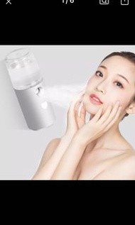 手提納米噴霧補水儀充電式臉部保濕排毒美容冷噴機新款家用多功能桌面小型便携蒸臉神器Mini Humidifier Nano Mister Facial Steamer Device Portable B