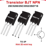 Transistor BJT NPN 2SC5200 / 2SC3552 / 2SD718 pin TO-3P