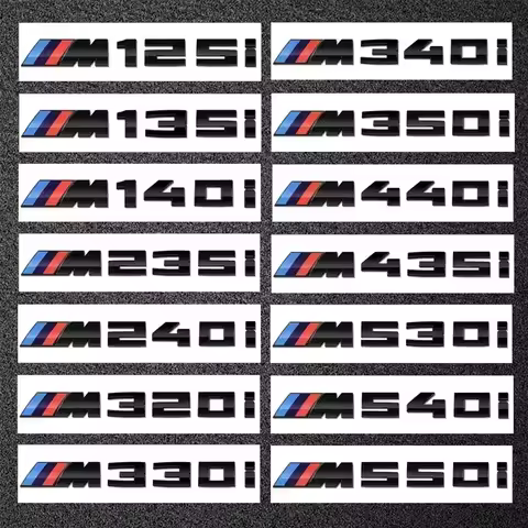 -For BMW M power new emblems badge logo M125i M135i M140i M235i M240i M320i M330i M340i M350i M440i 