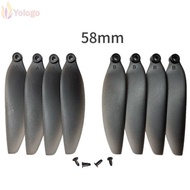 YOLOGO Folding Propeller Blades, 58mm/66mm Black Remote Control Drone Parts, Universal Plastic Quadc