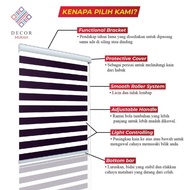 BIDAI BILIND Tingkap ALL SIZE 2X6 3X6 4X6 5X6 6X6 ZEBRA BLIND HOT sale💓💓❤️🆗