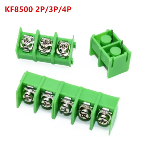 5PCS/lot KF8500 8.5MM 2P 3P 4P Fence Type Connection Terminal Black/Green PCB Terminal