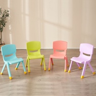 Thickened bench, children's back chair, baby dining chair, household plastic small chair, convenient and foldable chair