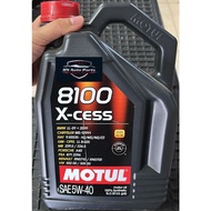 GENUINE MOTUL 8100 X-CESS 5W-40.