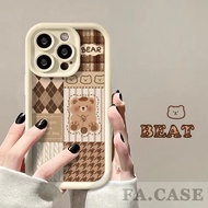 Casing for iPhone 15 14 13 12 11 Pro Max X Xs  XR 7 8 6 6s Plus Soft Cute Bear Phone Cases Case GS06