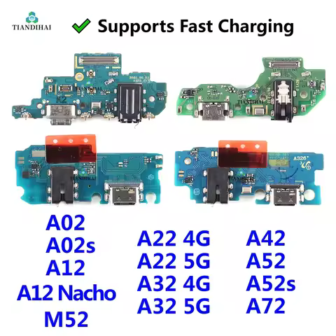 Samsung USB Charging Port Flex Cable For Samsung Galaxy A52 A52s A12 Nacho A02 A02s A22 A32 A42 A72 
