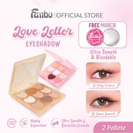 (FREE GIFT) - Fanbo Love Letter Eyeshadow Palette Longlasting Highly Pigmented
