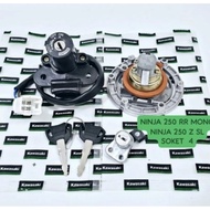 CONTACT KEY NINJA 250 RR MONO NINJA 250 Z SL SOCKET 4 SET TANK COVER KAWASAKI SEAT ORI