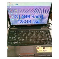 复新笔电Refurbished Used  Intel i3 Laptop Toshiba Notebook Komputer Riba Terpakai